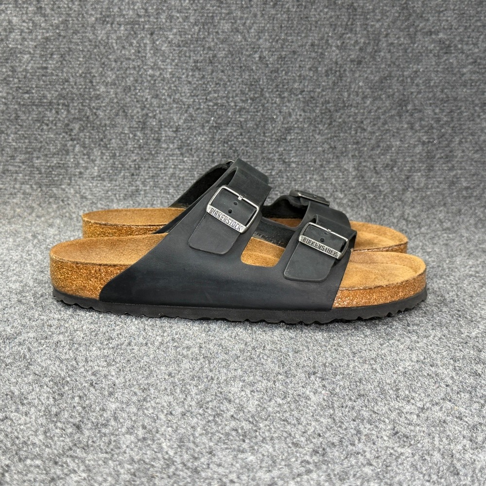 Birkenstock Black Two- Strap Arizona Sandals